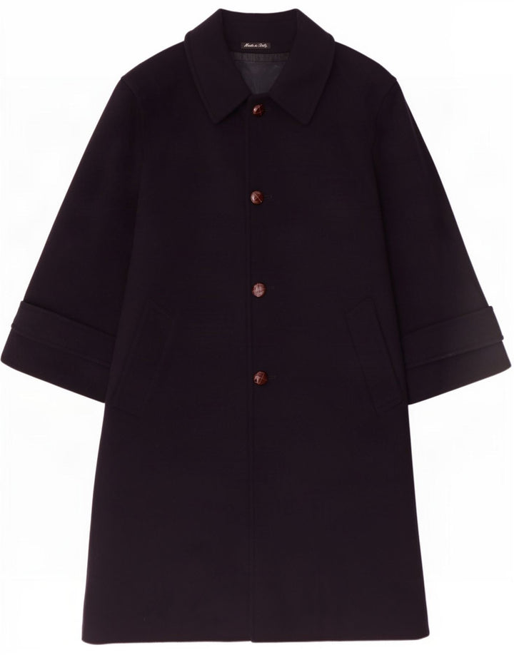 Moessmer Cappotto da uomo UK 38 Medio Lana vergine blu navy