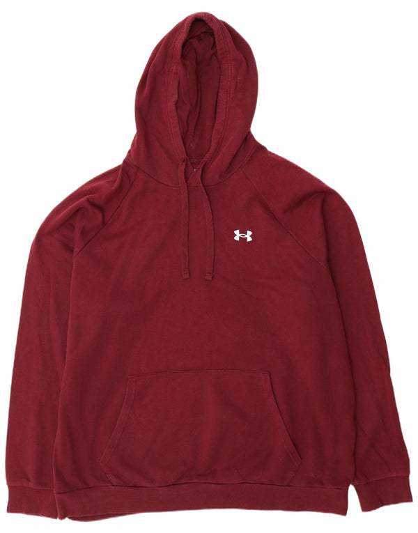 Felpa con cappuccio da uomo Under Armour 2XL in cotone marrone