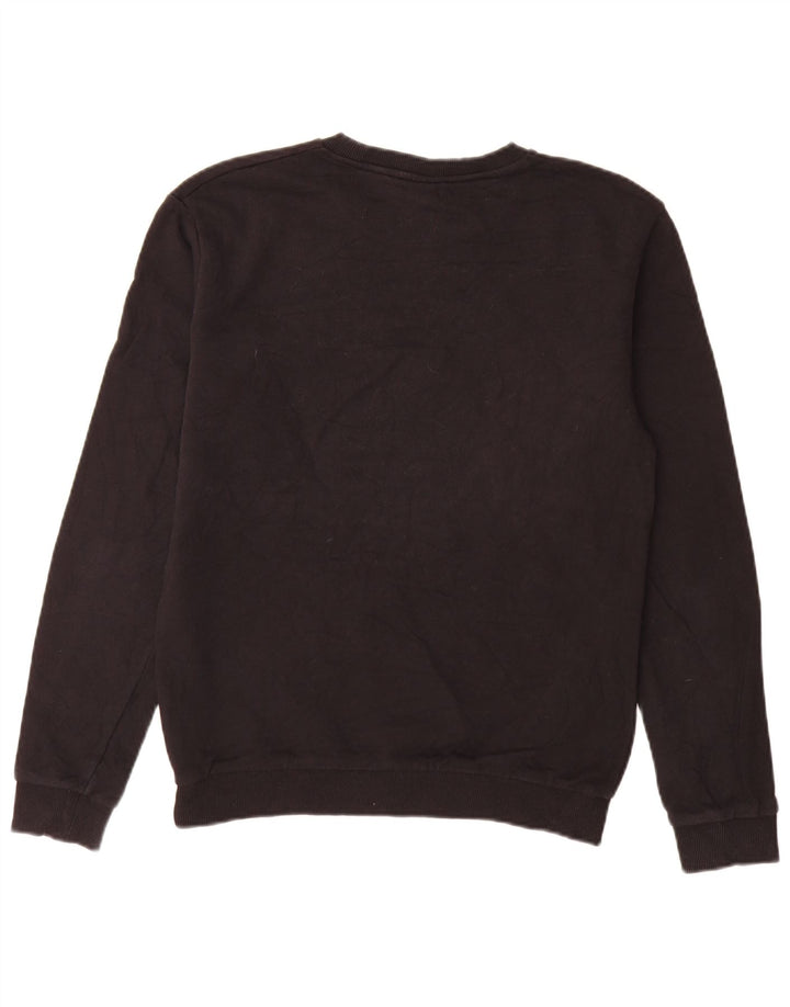 Felpa grafica da uomo Zara in cotone color block medio nero