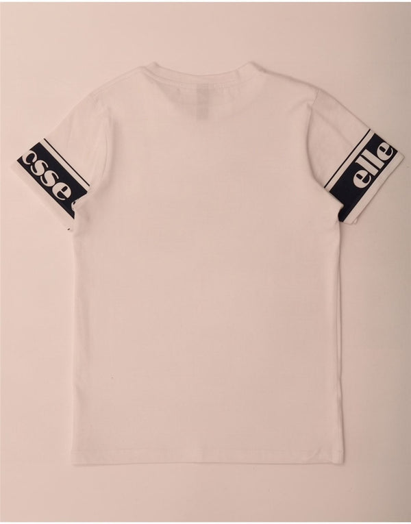 T-shirt grafica per ragazzi Ellesse Top 10-11 anni Colorblock bianco