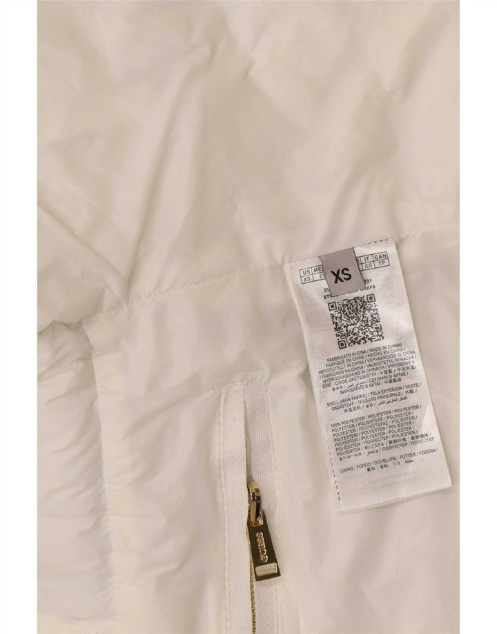 Giacca imbottita da donna Guess UK 6 XS poliestere maculato bianco