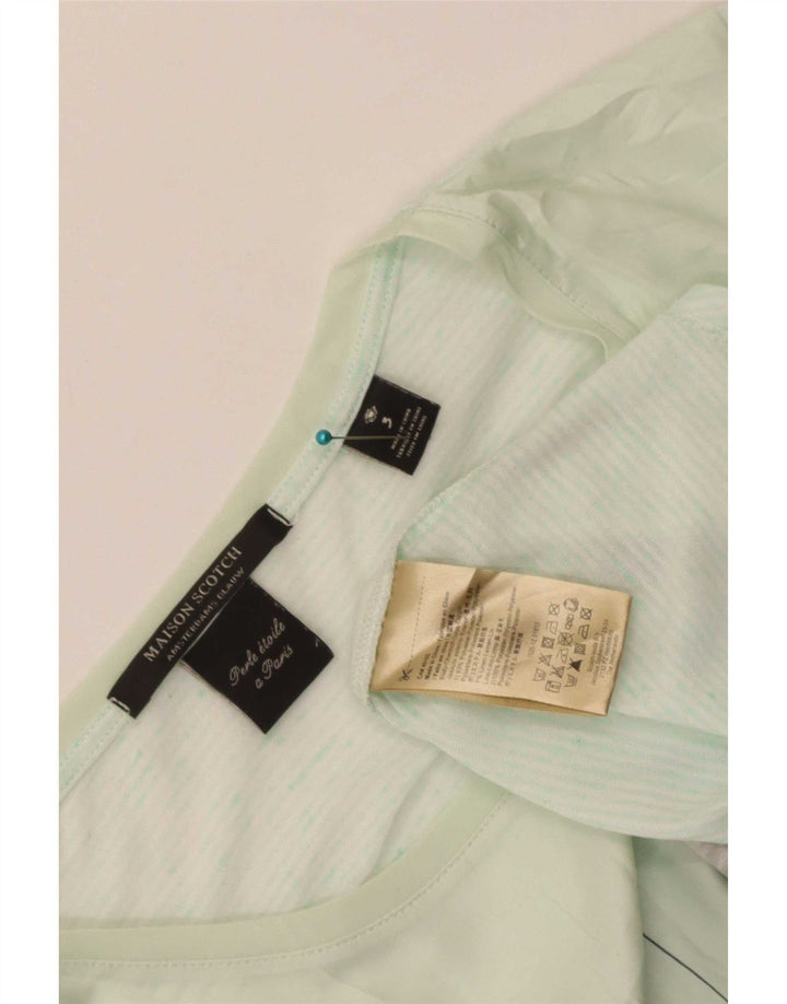 T-shirt grafica da donna Maison Scotch Top UK 12 Poliestere verde medio