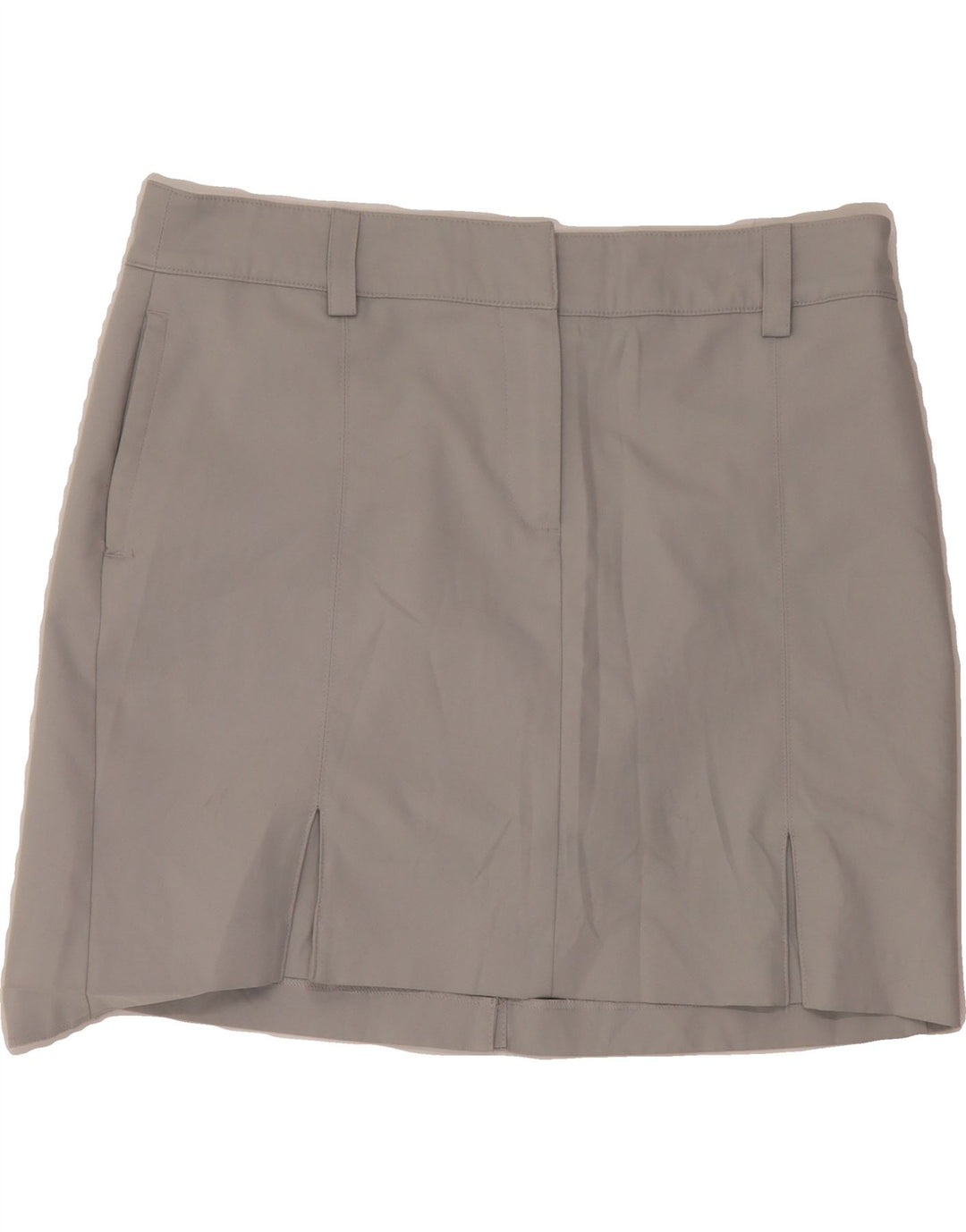 IZOD Womens Golf Mini Skirt US 12 Large W34 Grey Polyester Vintage Izod and Second-Hand Izod from Messina Hembry 