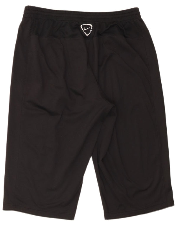 Pantaloncini sportivi Nike Dri Fit Bermuda da uomo, poliestere medio nero