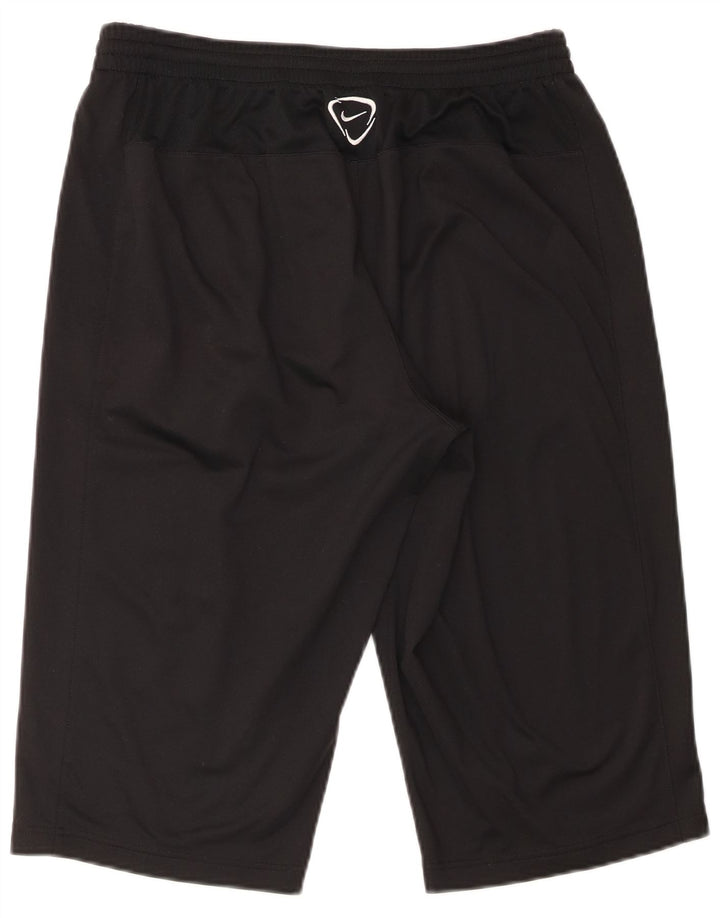 Pantaloncini sportivi Nike Dri Fit Bermuda da uomo, poliestere medio nero