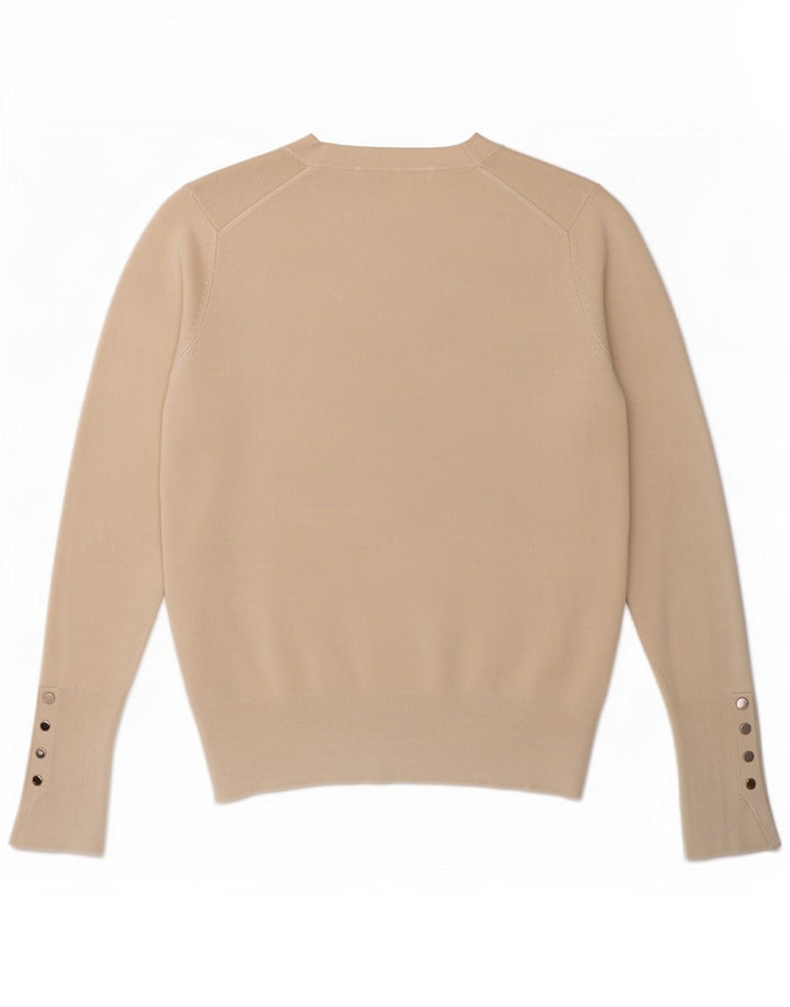 Maglione Girocollo Da Donna Zara Piccolo In Viscosa Beige