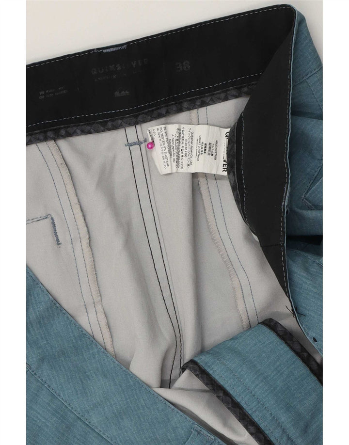 Pantaloncini chino da uomo Quiksilver W38 XL poliestere blu