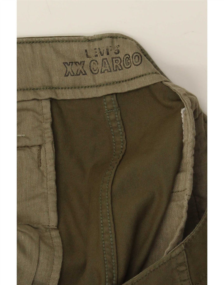 Pantaloni cargo affusolati da uomo Levi's W36 L32 cotone kaki