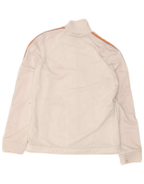 Giacca da tuta da donna Adidas UK 14 poliestere bianco medio