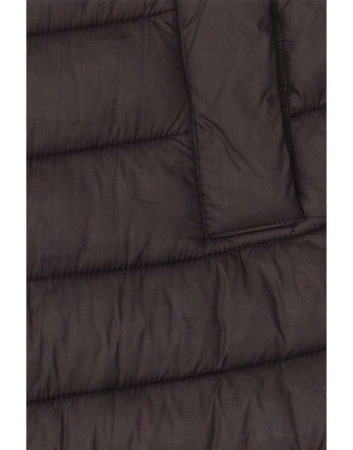 Cappotto imbottito con cappuccio da donna Superdry UK 10 piccolo nylon nero