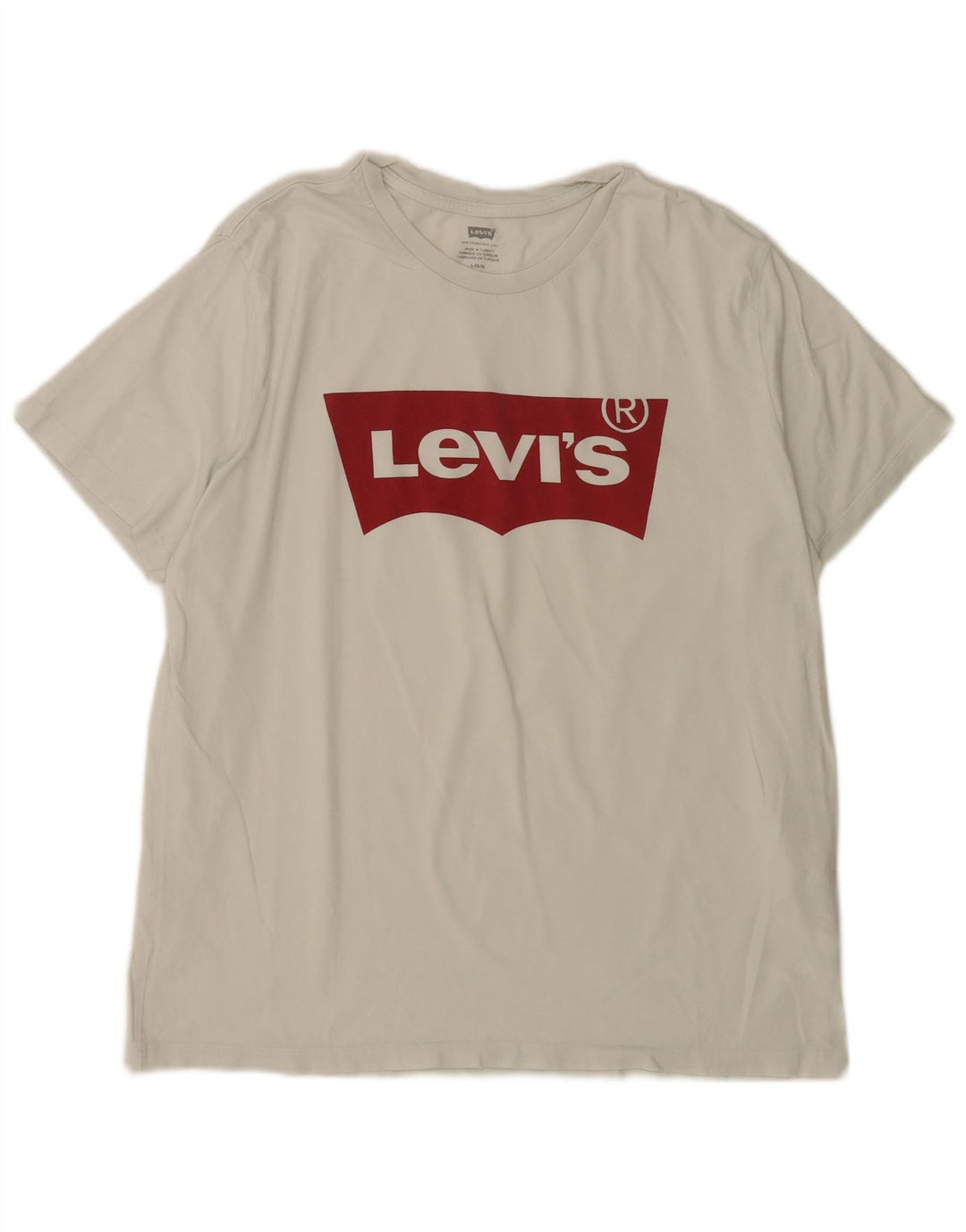 T-shirt grafica da uomo Levi's Top grande in cotone bianco