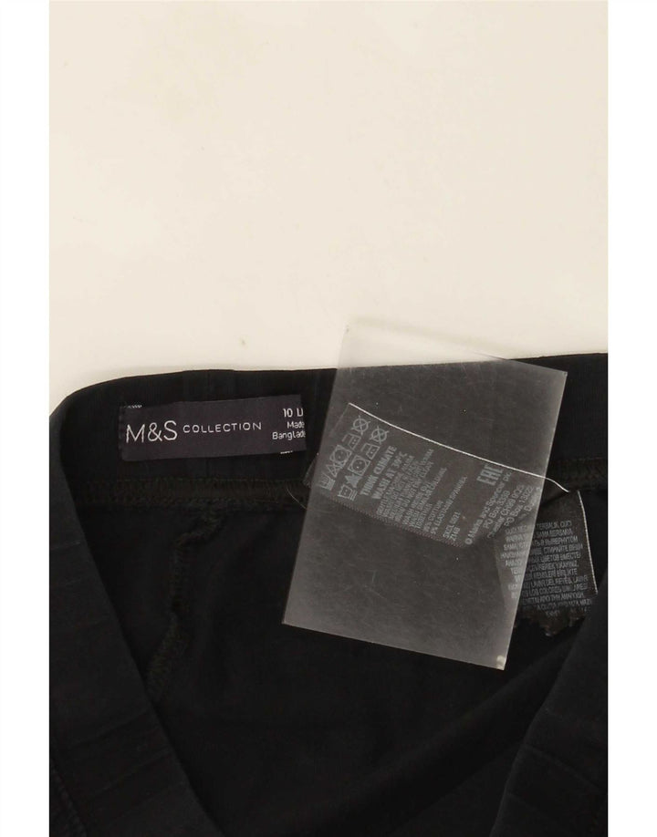 Leggings da donna Marks & Spencer UK 10 piccolo cotone nero