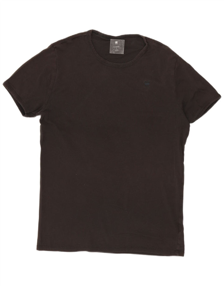 T-shirt da uomo G-STAR Top grande in cotone nero