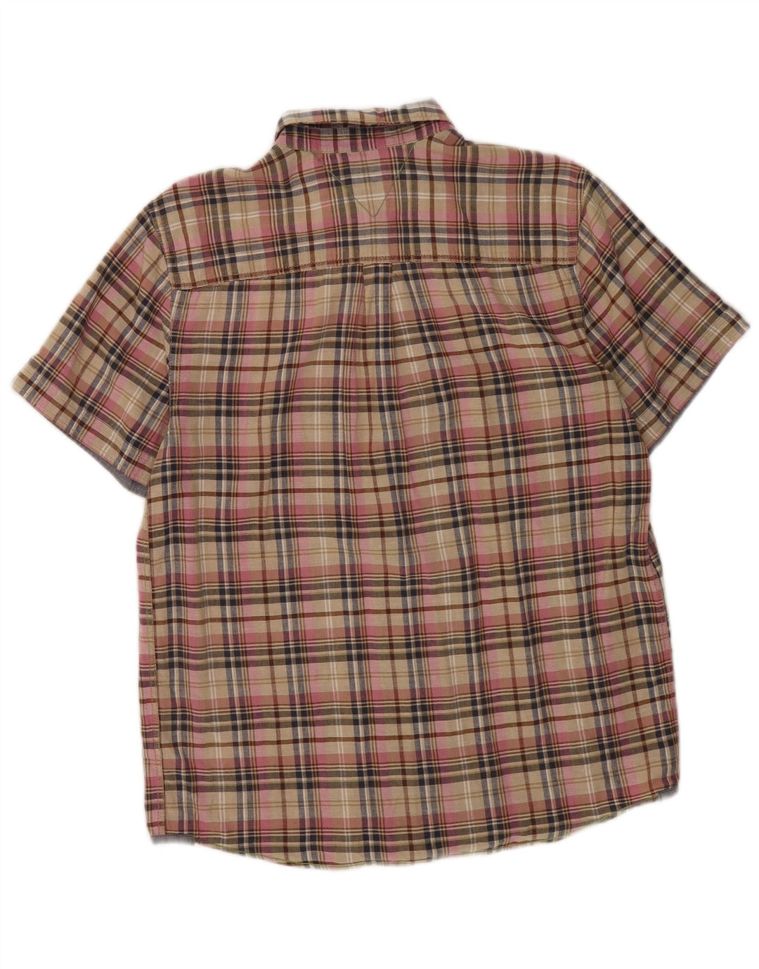 Camicia da uomo a maniche corte dal taglio classico di White Stuff a quadri piccoli multicolori