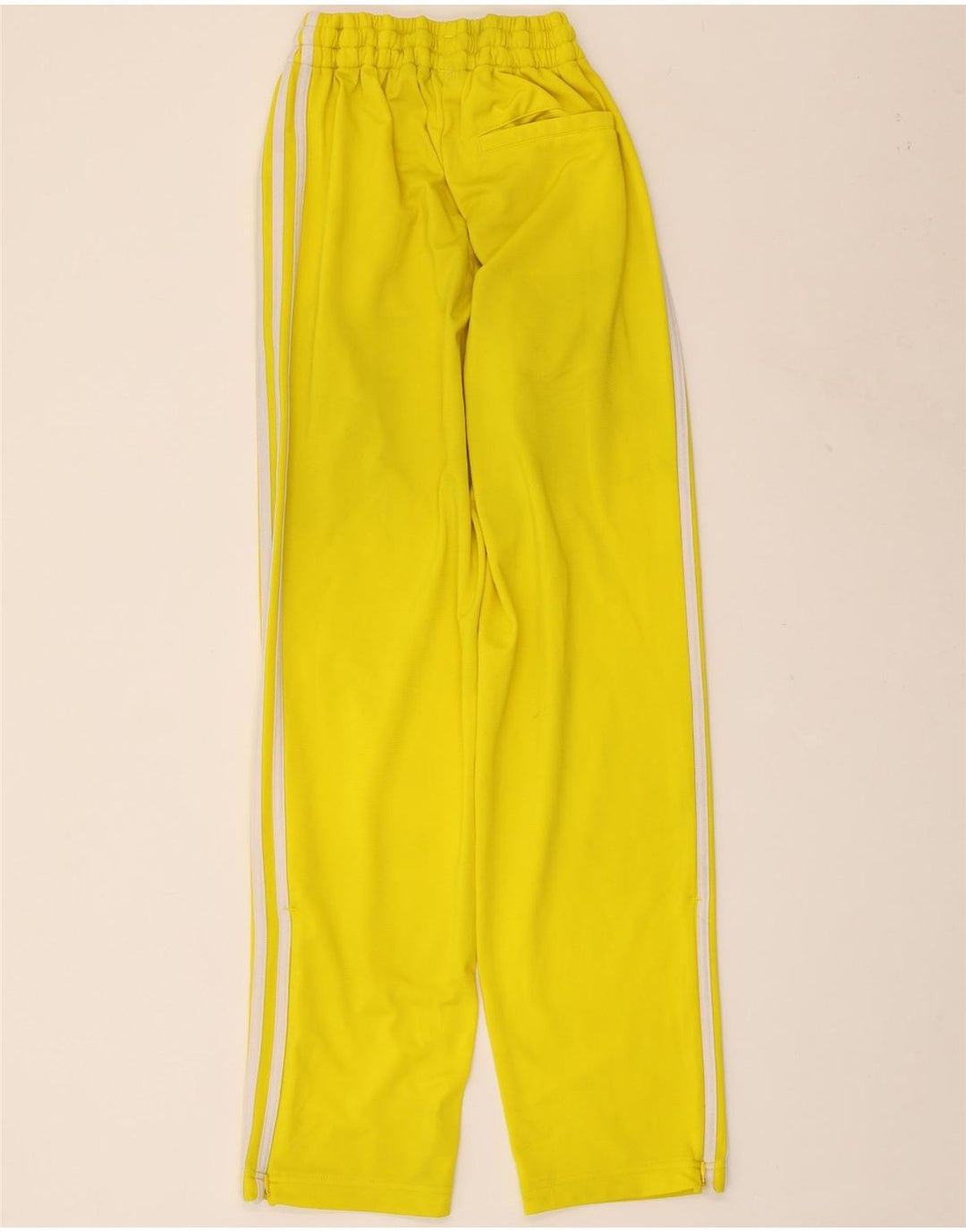 Pantaloni da tuta da donna ADIDAS UK 8 Small Giallo Poliestere