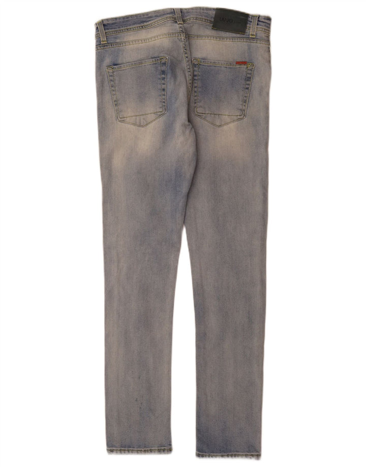 Jeans Slim Uomo Liu Jo W32 L32 Blu Cotone