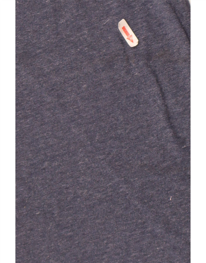 T-shirt da uomo Superdry Top in cotone blu navy medio