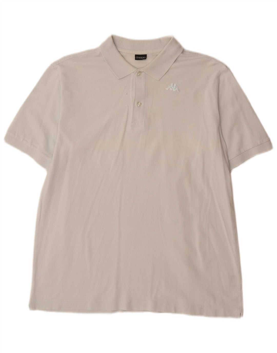 Polo Kappa Uomo Cotone Medio Bianco