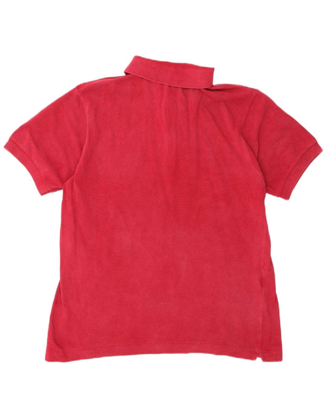 Polo da uomo Lacoste taglia 4 in cotone bordeaux medio