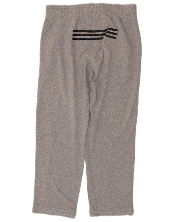 Pantaloni da tuta Adidas Climalite da uomo in cotone grigio medio
