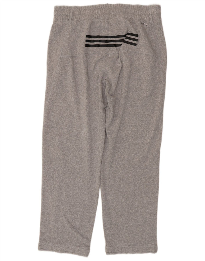 Pantaloni da tuta Adidas Climalite da uomo in cotone grigio medio