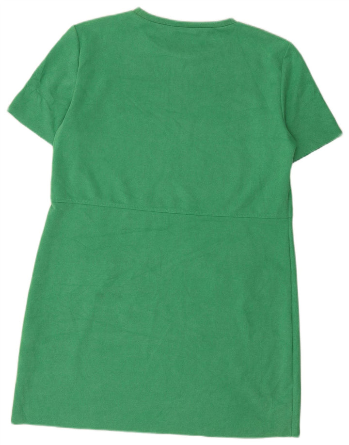 Abito tubino Zara da donna UK 16 grande poliestere verde