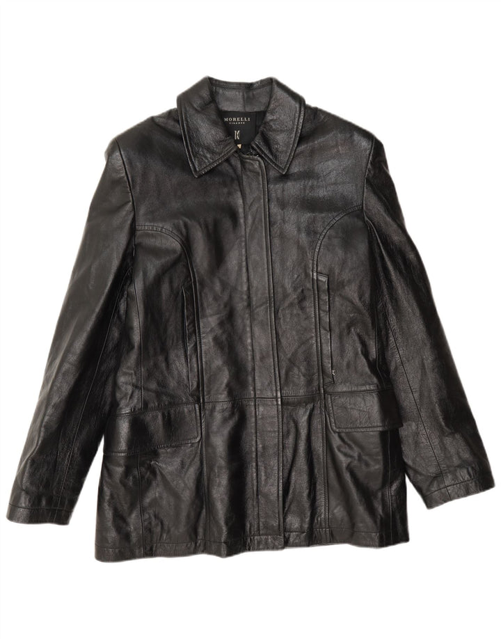 Giacca in Pelle Donna Morelli IT 44 Media Nera