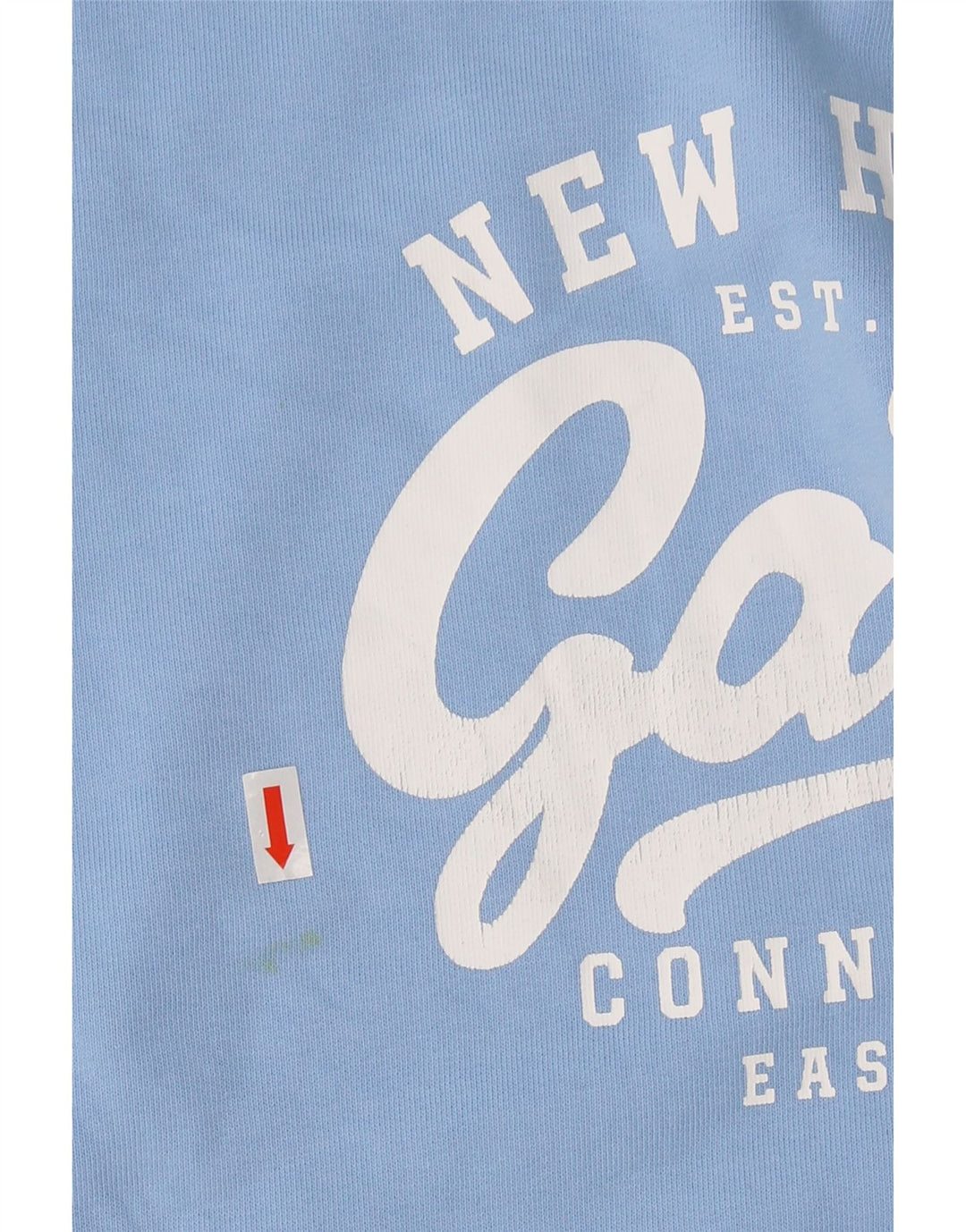GANT Womens Graphic Sweatshirt Jumper UK 16 Large Blue Cotton Vintage Gant and Second-Hand Gant from Messina Hembry 