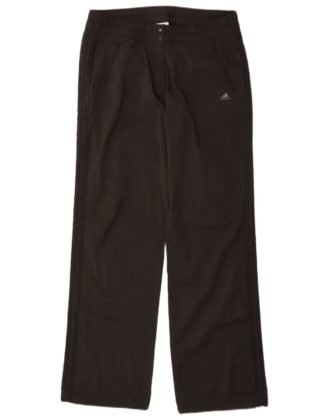 Pantaloni da tuta Adidas Climalite da donna UK 12 Medium Nero Poliestere