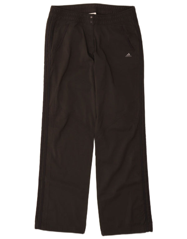 Pantaloni da tuta Adidas Climalite da donna UK 12 Medium Nero Poliestere