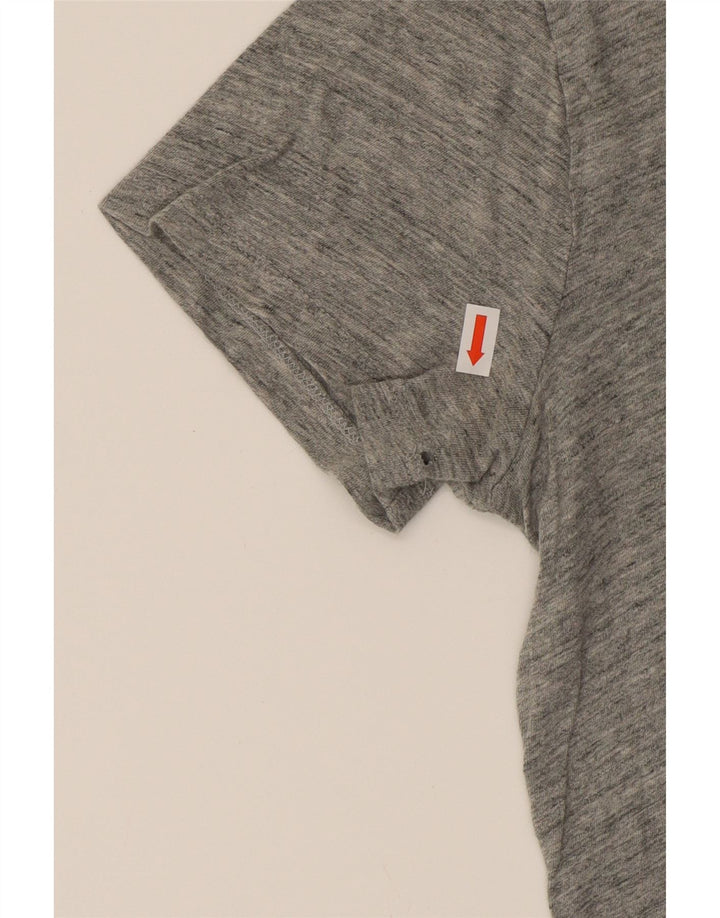 LEVI'S Womens Graphic T-Shirt Top UK 10 Small Grey Cotton Vintage Levi's and Second-Hand Levi's from Messina Hembry 
