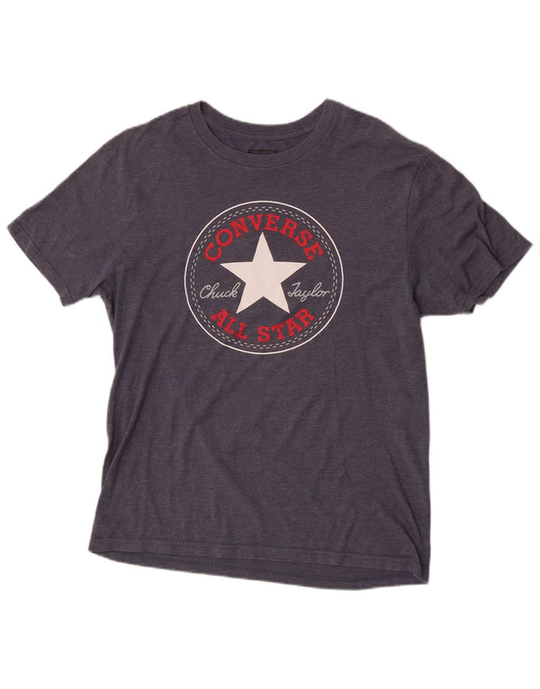 T-shirt grafica da uomo Converse Top Small Blu Navy