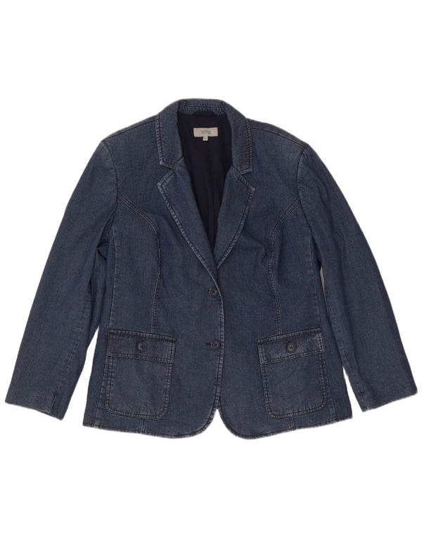 Giacca blazer a 2 bottoni Marks & Spencer da donna UK 22 3XL Lyocell blu navy