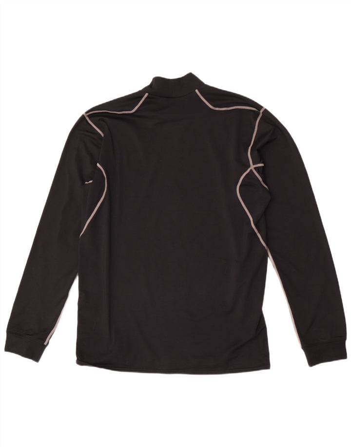 Maglia Nike Dri Fit da uomo a manica lunga grande nera