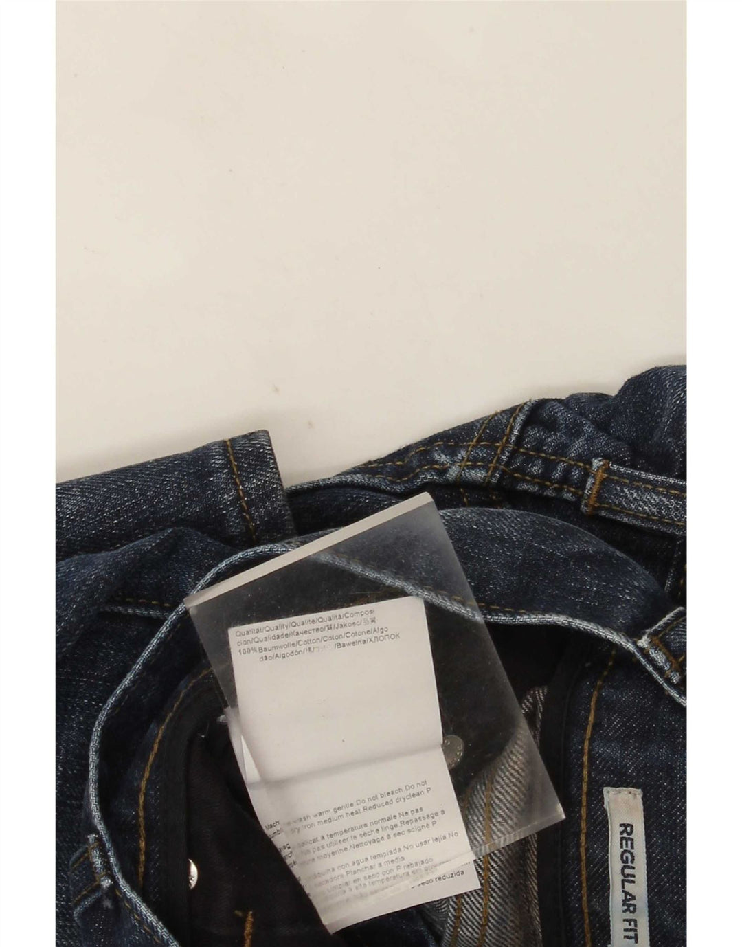 Jeans dritti vestibilità regolare da uomo Boss Orange W38 L34 cotone blu