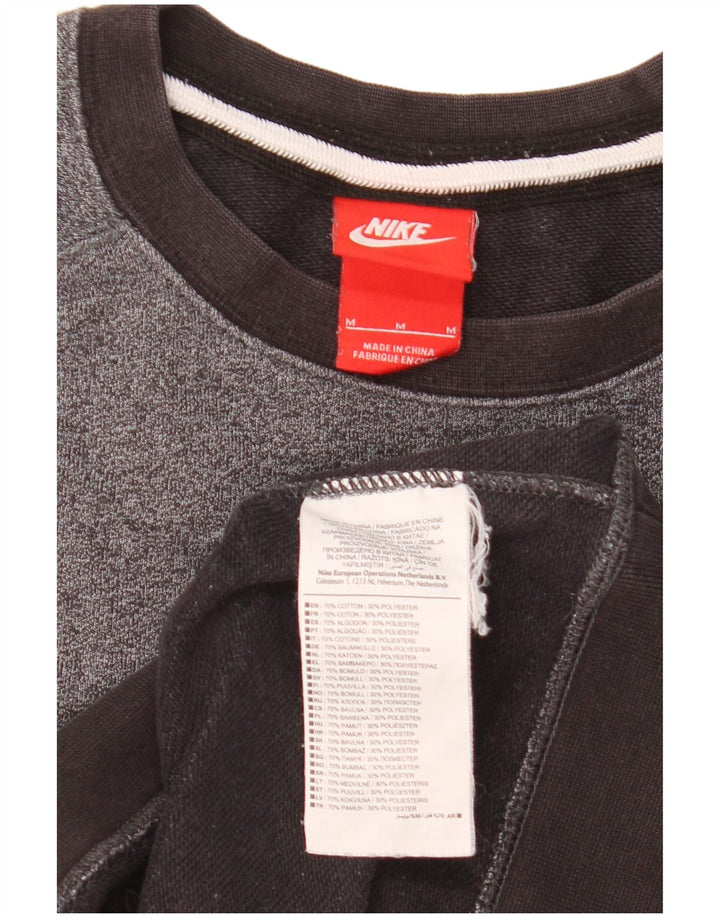 Felpa Nike Uomo Maglione Cotone Grigio Medio