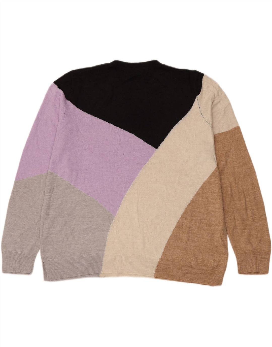 Maglione maglione girocollo da donna Marks & Spencer UK 18 XL multicolore