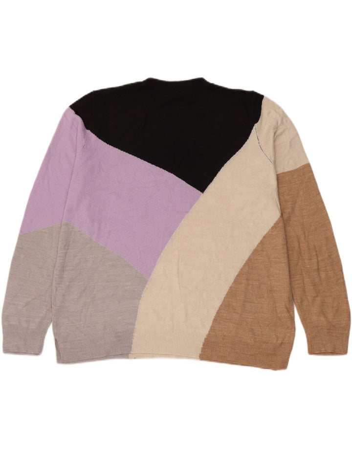 Maglione maglione girocollo da donna Marks & Spencer UK 18 XL multicolore