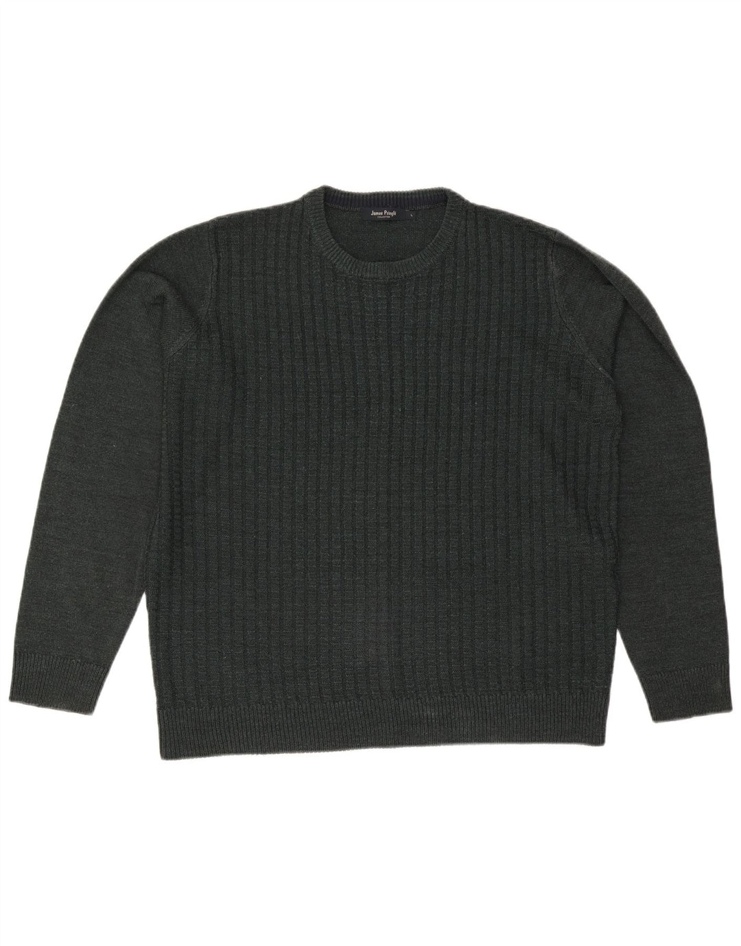 JAMES PRINGLE Maglione maglione girocollo da uomo grande acrilico verde