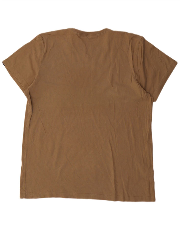 T-shirt grafica da uomo Adidas grande marrone