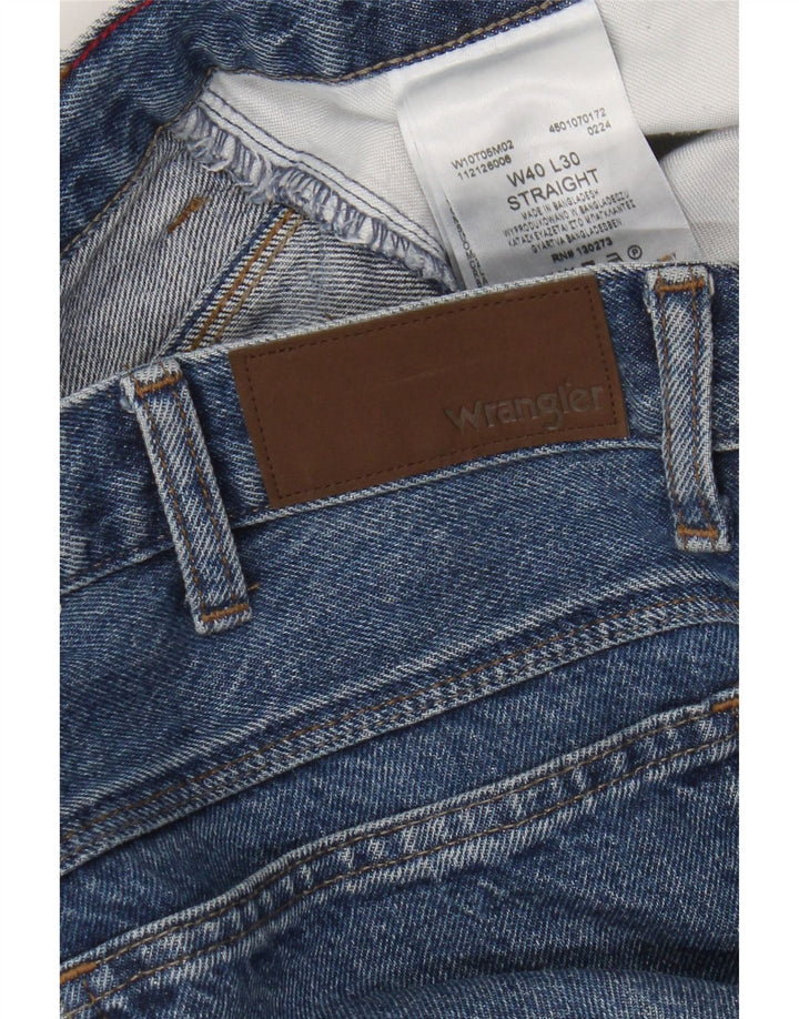 Jeans dritti da uomo Wrangler W40 L30 cotone blu
