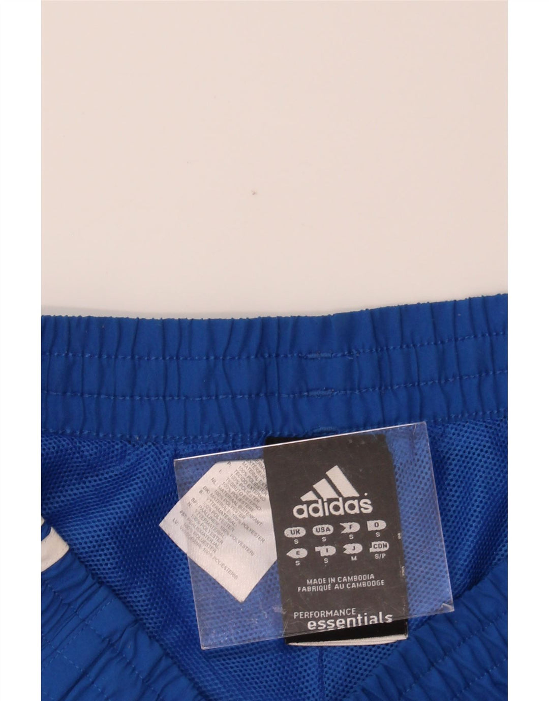 ADIDAS Mens Climalite Sport Shorts Small  Blue Polyester