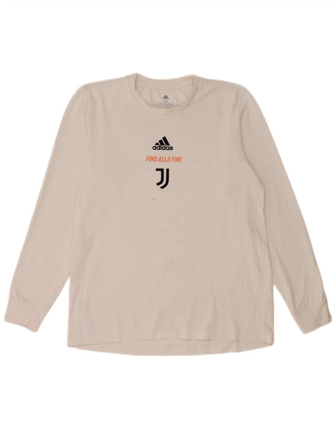 Adidas Uomo Juventus Graphic Top Manica Lunga Bianco Medio