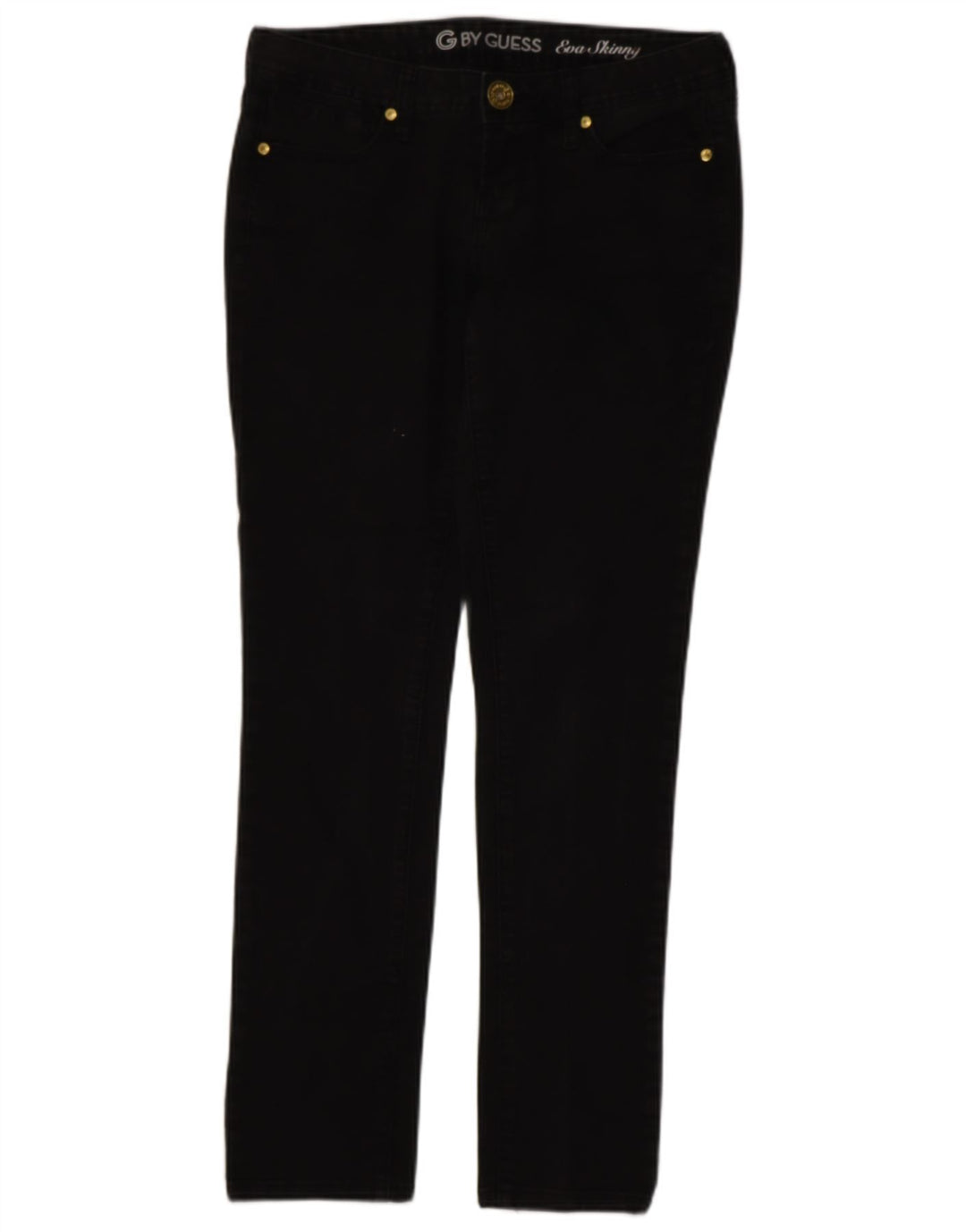 GUESS Womens Skinny Jeans W29 L30 Black Cotton