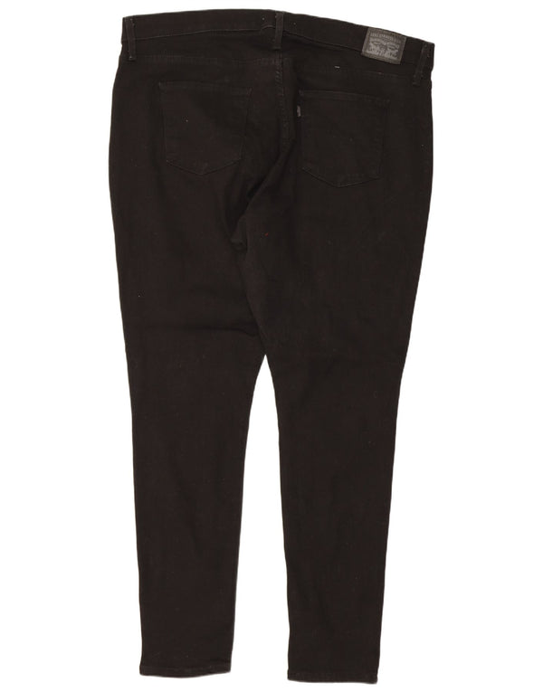 Levi's Donna 310 Shaping Super Skinny Jeans US 20 3XL W40 L29 Cotone Nero