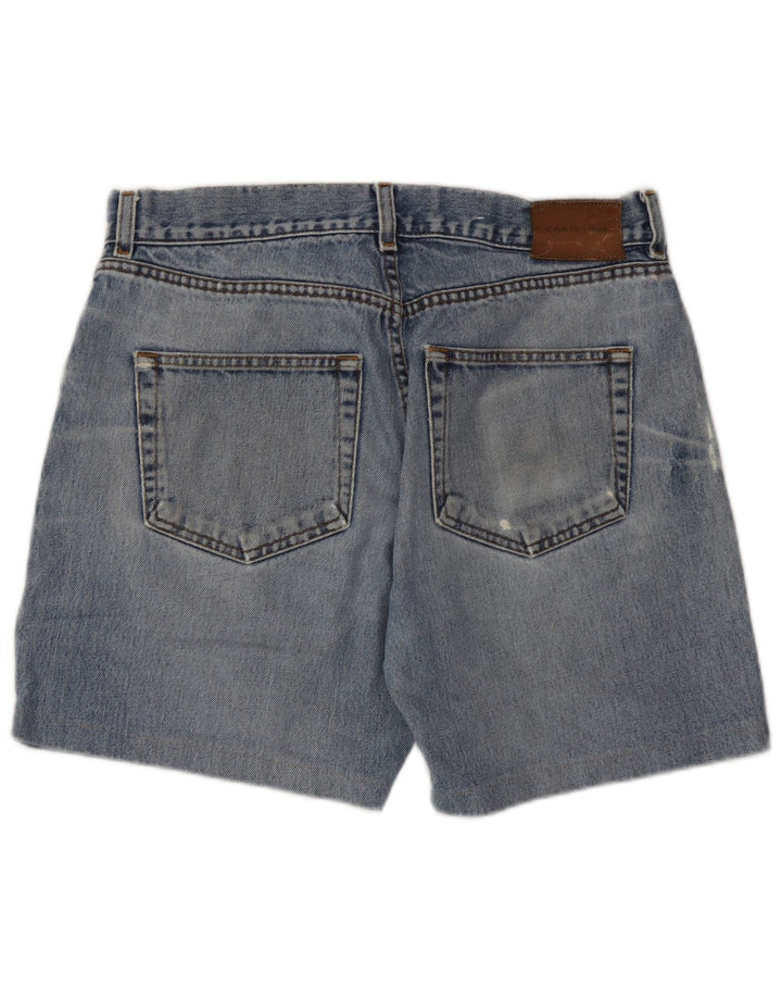 Pantaloncini di jeans da uomo Calvin Klein W32 cotone blu medio