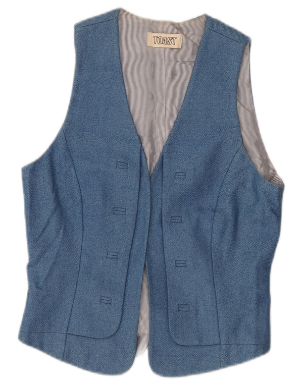 Gilet OPEN da donna Toast UK 6 XS cotone blu