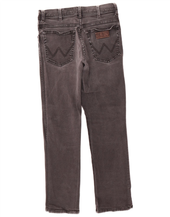 Jeans dritti elasticizzati Texas Wrangler da uomo W32 L30 cotone grigio