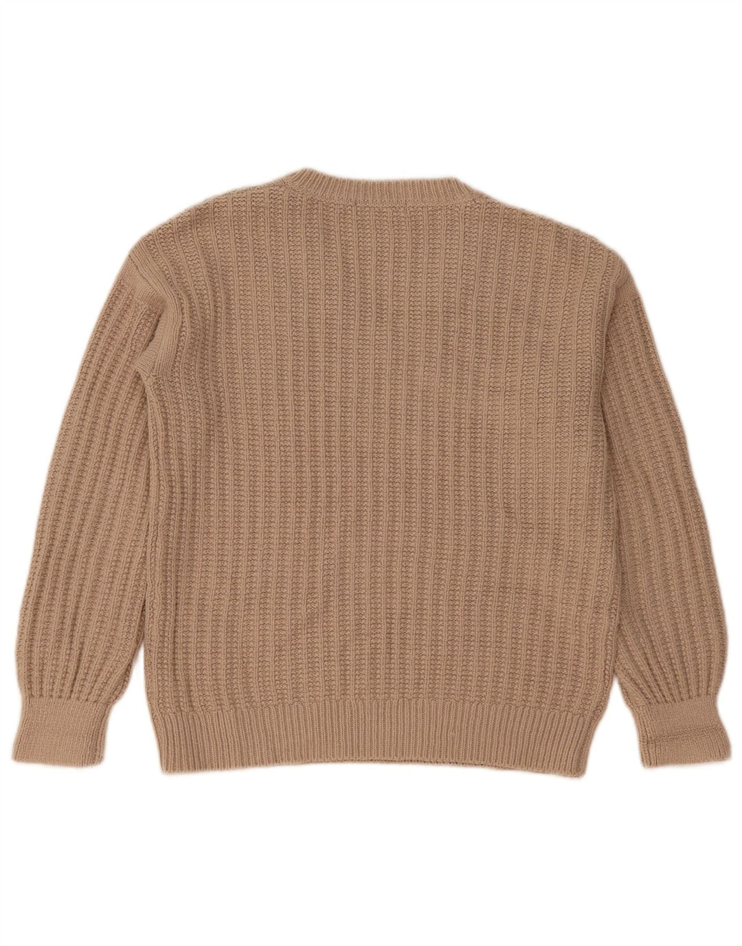 Maglione oversize con scollo a V da donna Marks & Spencer UK 10 piccolo Beige