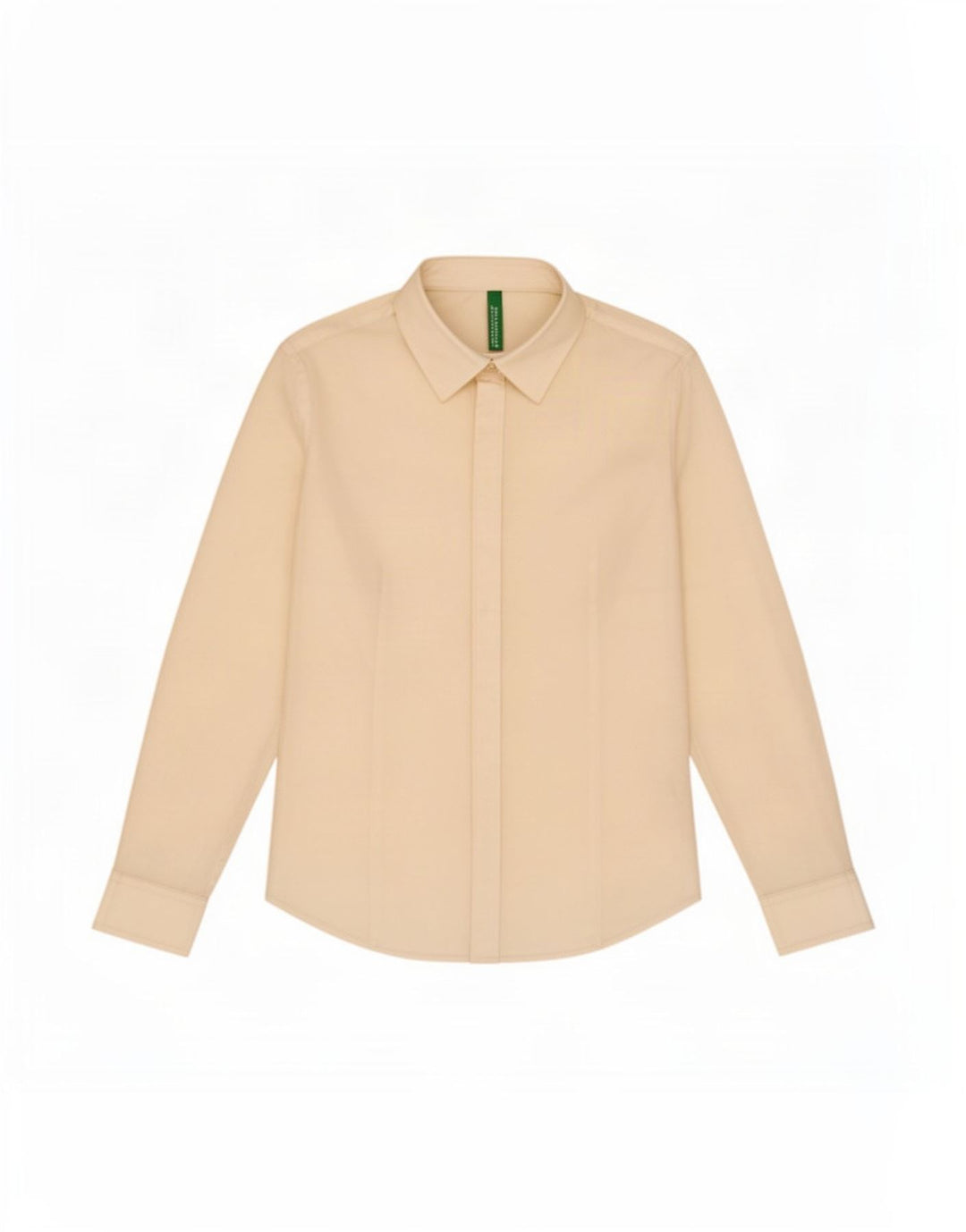 Camicia Benetton Donna UK 10 Small Cotone Bianco